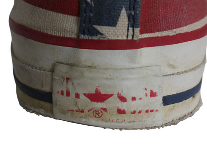 90s USA製 ★ コンバース オールスター ハイカット 星条旗 総柄 10 1/2 29cm / オールド アメリカ製 Converse ALLSTAR スニーカー デカ履き