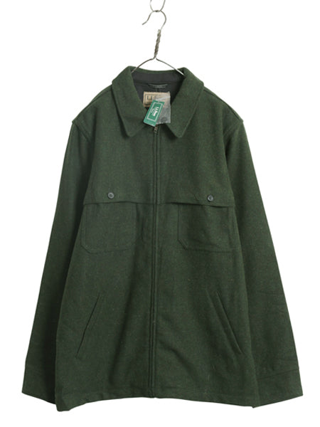 デッドストック エルエルビーン メインガイド ジャック シャツ メンズ L / フルジップ ウール ダブル マッキーノ ジャケット ハンティング