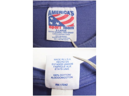 90s USA製 ワーナー タズマニアンデビル プリント 半袖 Tシャツ メンズ XL 古着 オールド NBA オフィシャル ニックス バスケ キャラクター