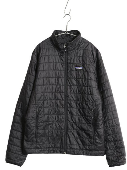 パタゴニア ナノ パフ ジャケット メンズ M / 14年製 中綿 ナイロン キルティング アウトドア ブルゾン フルジップ アウター パッカブル 黒