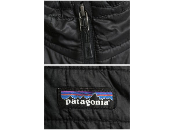 パタゴニア ナノ パフ ジャケット メンズ M / 14年製 中綿 ナイロン キルティング アウトドア ブルゾン フルジップ アウター パッカブル 黒
