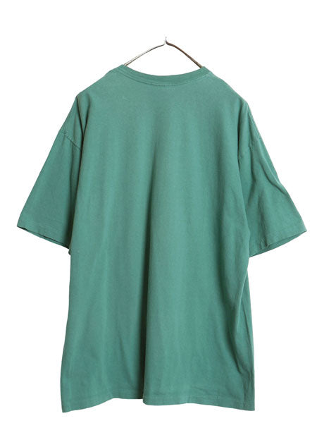 90s USA製 オールド ギャップ ポケット付き 無地 半袖 Tシャツ メンズ XL / シングルステッチ コットン ポケT カットソー 大きいサイズ 緑