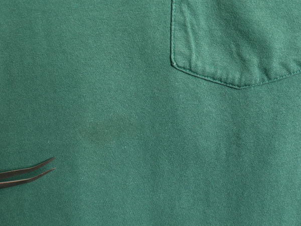 90s USA製 オールド ギャップ ポケット付き 無地 半袖 Tシャツ メンズ XL / シングルステッチ コットン ポケT カットソー 大きいサイズ 緑