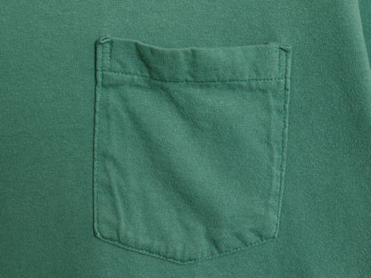 90s USA製 オールド ギャップ ポケット付き 無地 半袖 Tシャツ メンズ XL / シングルステッチ コットン ポケT カットソー 大きいサイズ 緑