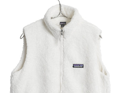 パタゴニア ロスガトス フリース ベスト レディース М / 24年製 ハイ パイル ボア 重ね着 フルジップ アウトドア ハイネック ワンポイント