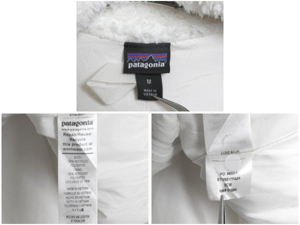 パタゴニア ロスガトス フリース ベスト レディース М / 24年製 ハイ パイル ボア 重ね着 フルジップ アウトドア ハイネック ワンポイント