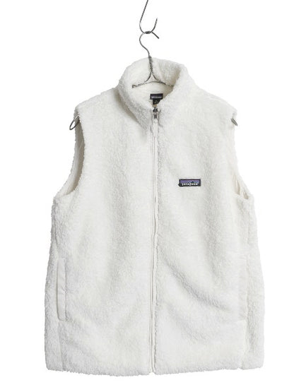 パタゴニア ロスガトス フリース ベスト レディース М / 24年製 ハイ パイル ボア 重ね着 フルジップ アウトドア ハイネック ワンポイント