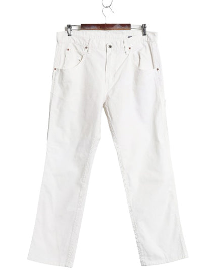 ギャップ ペインター パンツ メンズ 実寸 35 30 古着 ワーク ストレッチ コットン キャンバス ストレート ワンポイント ボトムス ホワイト