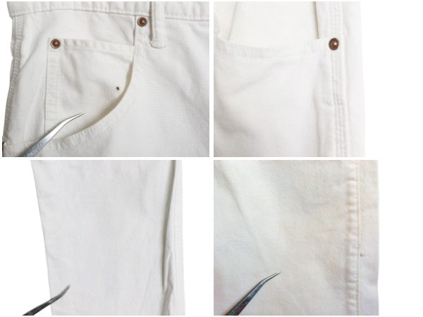ギャップ ペインター パンツ メンズ 実寸 35 30 古着 ワーク ストレッチ コットン キャンバス ストレート ワンポイント ボトムス ホワイト