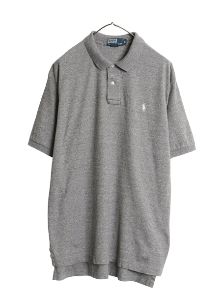 00s ポロ ラルフローレン  半袖 ポロシャツ メンズ XL 古着 オールド 半袖シャツ ワンポイント コットン ストレッチ スムース 大きいサイズ