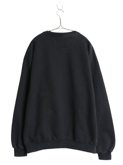 90s USA製 ラッセル スウェット メンズ レディース XL オールド トレーナー ワンポイント ロゴ ヘビーウェイト 前V 裏起毛 黒 大きいサイズ
