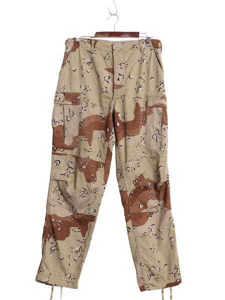 80s US ARMY 米軍実物 デザート カモ カーゴ パンツ MEDIUM LONG / 古着 ヴィンテージ 83年製 BDU 6C チョコチップ 迷彩柄 ミリタリー 軍物