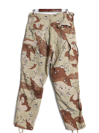 80s US ARMY 米軍実物 デザート カモ カーゴ パンツ MEDIUM LONG / 古着 ヴィンテージ 83年製 BDU 6C チョコチップ 迷彩柄 ミリタリー 軍物