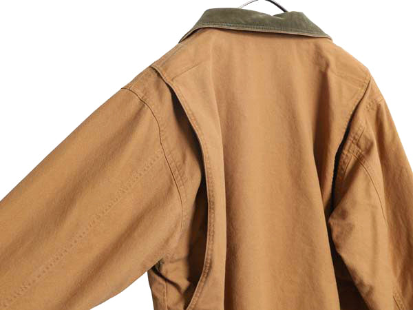 エルエルビーン ダック ハンティング ジャケット レディース M / アウトドア カバーオール ハーフ コート チェック ライナー 付き コットン