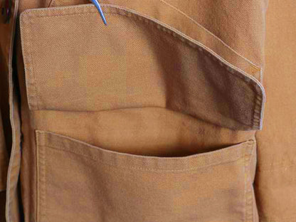 エルエルビーン ダック ハンティング ジャケット レディース M / アウトドア カバーオール ハーフ コート チェック ライナー 付き コットン