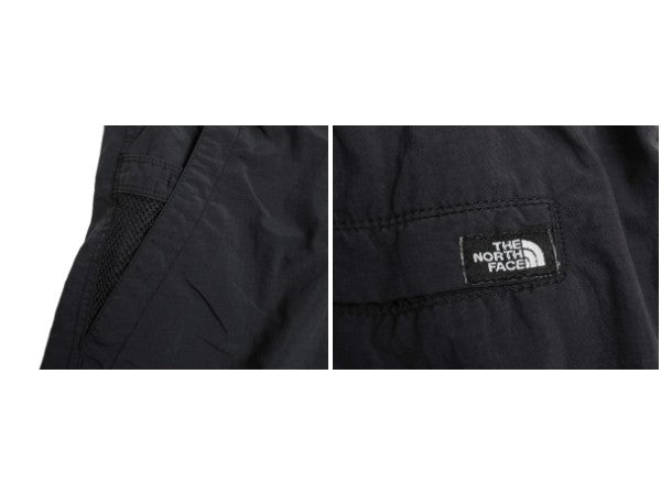 ノースフェイス ナイロン ショートパンツ メンズ M / アウトドア イージー ショーツ 短パン ハーフパンツ ポケット ベルト付き 水陸両用 黒