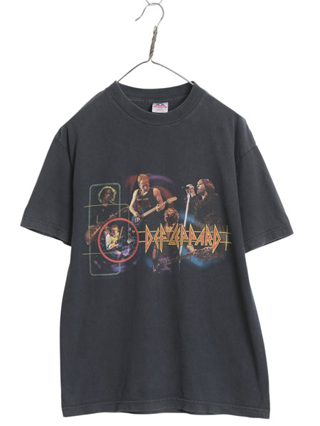 00s デフレパード 両面 ツアー プリント Tシャツ メンズ M / オールド オフィシャル フォト グラフィック バンド ロック ヘビーウェイト 黒