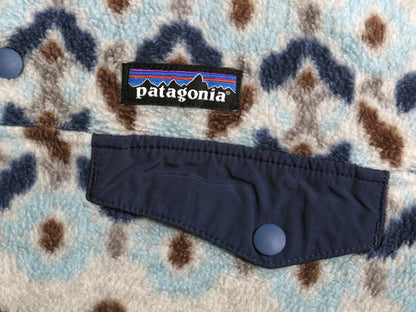 パタゴニア 総柄 ライトウェイト シンチラ スナップT レディース XS 古着 19年製 フリース プルオーバー ジャケット ブルゾン マルチカラー