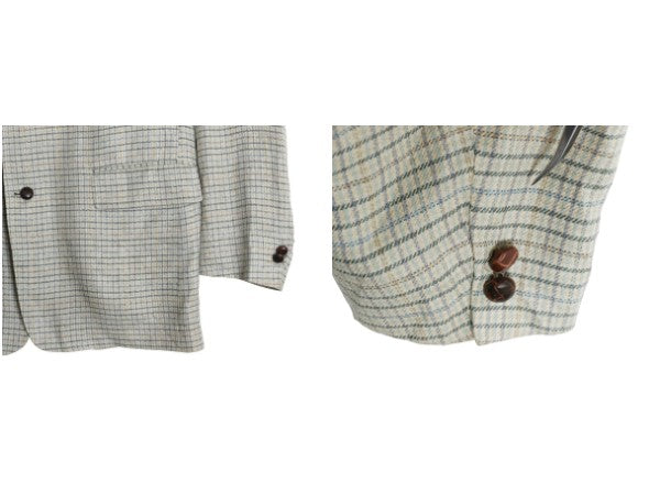 90s USA製 J PRESS テーラード ジャケット メンズ XL 程/ オールド ブレザー マギー ウール チェック マルチカラー 大きいサイズ トラッド