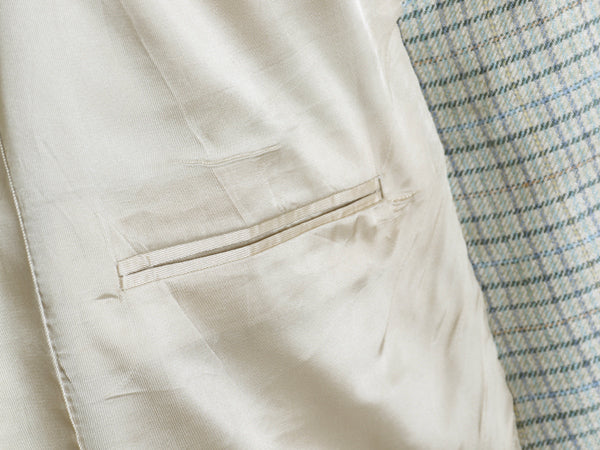 90s USA製 J PRESS テーラード ジャケット メンズ XL 程/ オールド ブレザー マギー ウール チェック マルチカラー 大きいサイズ トラッド