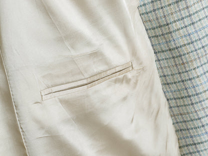 90s USA製 J PRESS テーラード ジャケット メンズ XL 程/ オールド ブレザー マギー ウール チェック マルチカラー 大きいサイズ トラッド