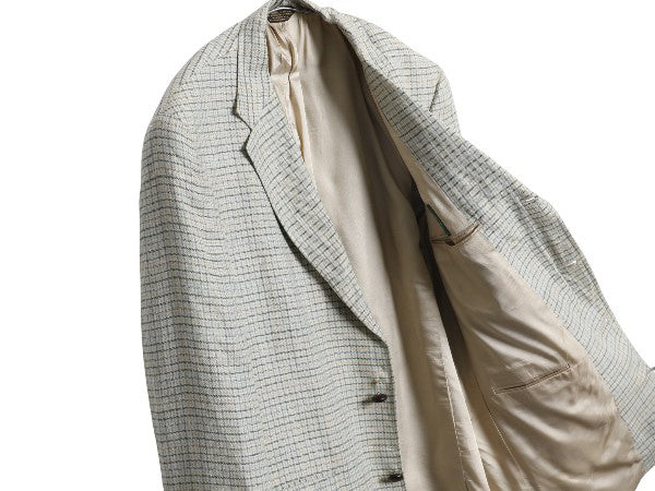 90s USA製 J PRESS テーラード ジャケット メンズ XL 程/ オールド ブレザー マギー ウール チェック マルチカラー 大きいサイズ トラッド