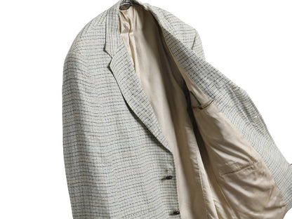 90s USA製 J PRESS テーラード ジャケット メンズ XL 程/ オールド ブレザー マギー ウール チェック マルチカラー 大きいサイズ トラッド