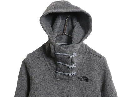 US企画 ノースフェイス セーター フリース パーカー ジャケット レディース S プルオーバー ニット ブルゾン 裏 ボア パイル ワンポイント