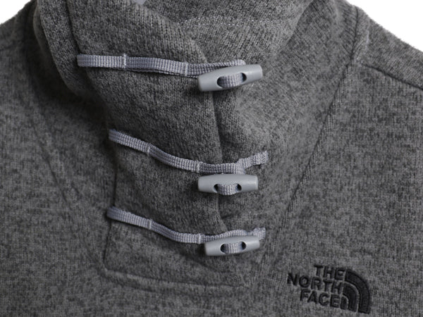 US企画 ノースフェイス セーター フリース パーカー ジャケット レディース S プルオーバー ニット ブルゾン 裏 ボア パイル ワンポイント