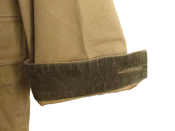 00s オールド ギャップ コットン ハンティング ジャケット メンズ L / 古着 中綿 フィールド カバーオール ハーフ コート 襟 コーデュロイ 