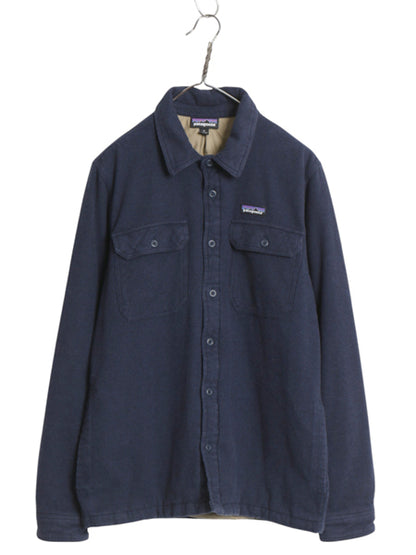 パタゴニア インサレーテッド フィヨルド フランネル シャツ ジャケット メンズ M / 古着 16年製 ネルシャツ 中綿 キルティング アウトドア