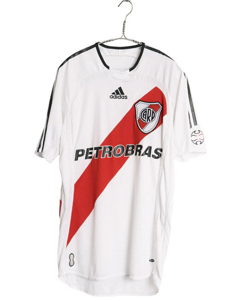 アディダス リーベルプレート サッカー ユニフォーム メンズ S / 正規品 06 07 モデル オフィシャル 当時物 フットボール シャツ ホーム 白