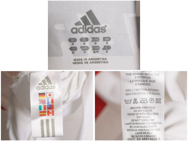 アディダス リーベルプレート サッカー ユニフォーム メンズ S / 正規品 06 07 モデル オフィシャル 当時物 フットボール シャツ ホーム 白