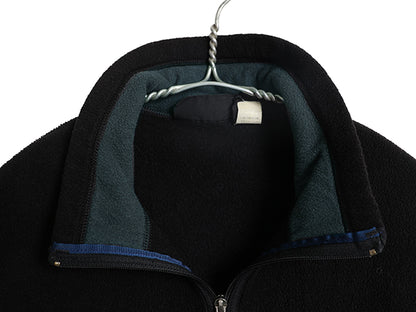 90s USA製 パタゴニア シンチラ フリース ベスト メンズ L 99年製 オールド フルジップ ハイネック アウトドア 重ね着 前開き 黒 シンプル