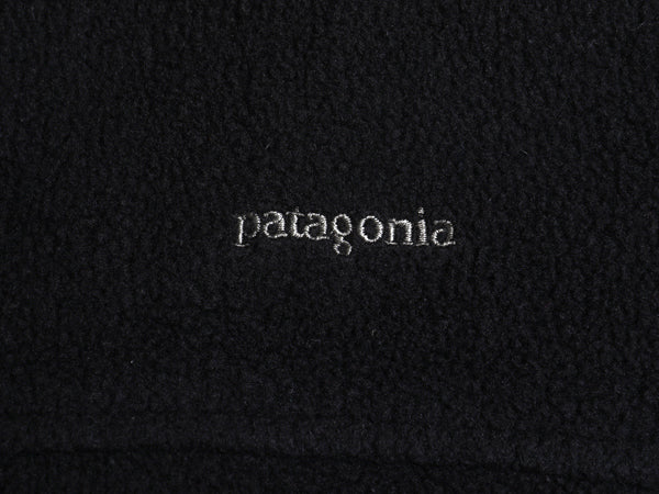 90s USA製 パタゴニア シンチラ フリース ベスト メンズ L 99年製 オールド フルジップ ハイネック アウトドア 重ね着 前開き 黒 シンプル