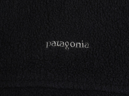 90s USA製 パタゴニア シンチラ フリース ベスト メンズ L 99年製 オールド フルジップ ハイネック アウトドア 重ね着 前開き 黒 シンプル