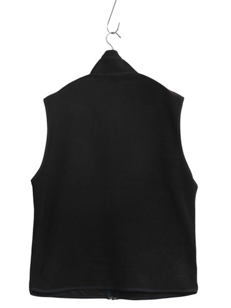 90s USA製 パタゴニア シンチラ フリース ベスト メンズ L 99年製 オールド フルジップ ハイネック アウトドア 重ね着 前開き 黒 シンプル