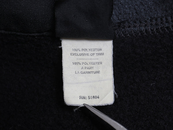 90s USA製 パタゴニア シンチラ フリース ベスト メンズ L 99年製 オールド フルジップ ハイネック アウトドア 重ね着 前開き 黒 シンプル