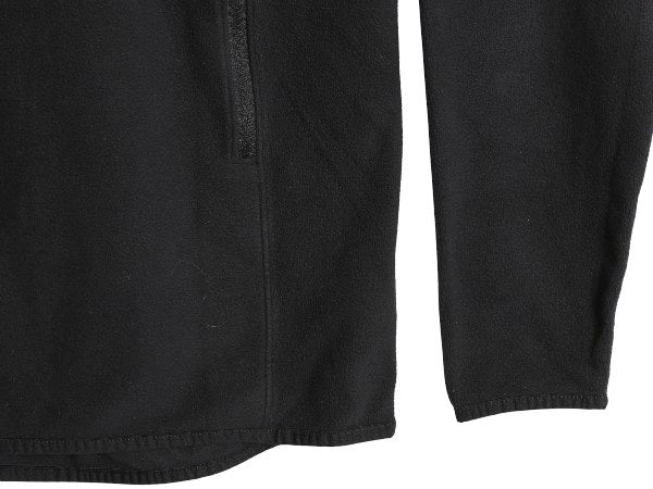 ノースフェイス フリース パーカー 長袖 Tシャツ レディース M / アウトドア TKA フード付き ロンT プルオーバー ハイネック ブラック 薄手