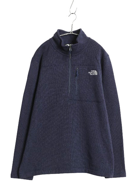 US企画 ノースフェイス ゴードン ライオンズ ハーフジップ フリース ジャケット メンズ XL プルオーバー セーター ハイネック ブルゾン 紺