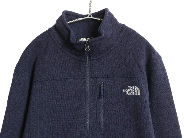 US企画 ノースフェイス ゴードン ライオンズ ハーフジップ フリース ジャケット メンズ XL プルオーバー セーター ハイネック ブルゾン 紺