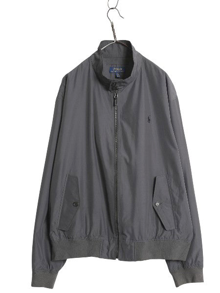 ポロ ラルフローレン ナイロン スイングトップ ジャケット メンズ XXL / 古着 フルジップ G9 タイプ ブルゾン パッカブル 大きいサイズ 灰