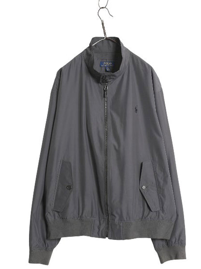 ポロ ラルフローレン ナイロン スイングトップ ジャケット メンズ XXL / 古着 フルジップ G9 タイプ ブルゾン パッカブル 大きいサイズ 灰