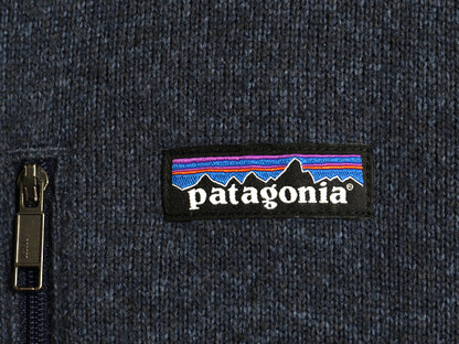 パタゴニア ベターセーター ベスト メンズ М / 古着 18年製 フリース セーター 前開き フルジップ アウトドア ハイネック 重ね着 企業 紺