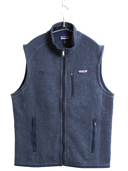 パタゴニア ベターセーター ベスト メンズ М / 古着 18年製 フリース セーター 前開き フルジップ アウトドア ハイネック 重ね着 企業 紺