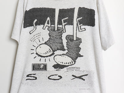 80s キャラクター イラスト 両面 プリント Tシャツ メンズ M 程/ ヴィンテージ アート ジョーク パロディ グラフィック シングルステッチ