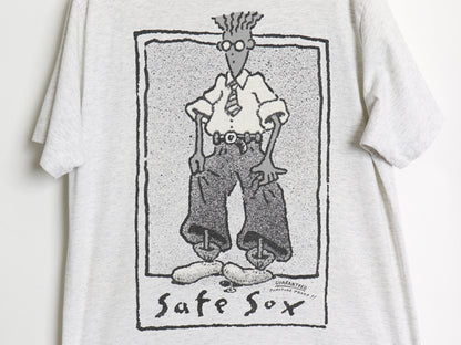 80s キャラクター イラスト 両面 プリント Tシャツ メンズ M 程/ ヴィンテージ アート ジョーク パロディ グラフィック シングルステッチ