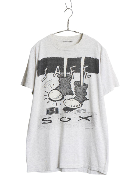 80s キャラクター イラスト 両面 プリント Tシャツ メンズ M 程/ ヴィンテージ アート ジョーク パロディ グラフィック シングルステッチ