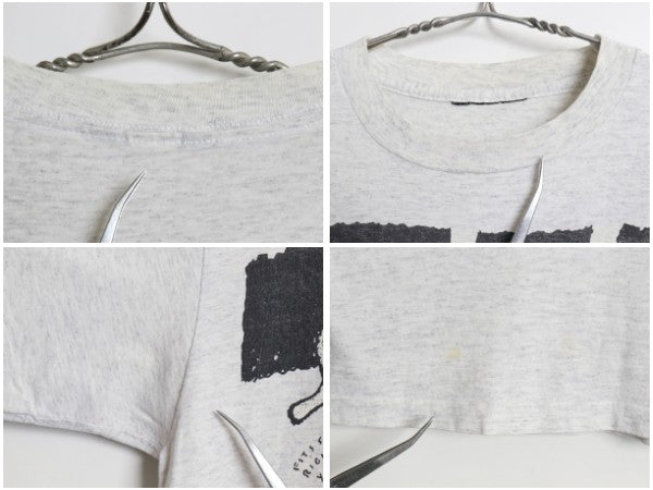 80s キャラクター イラスト 両面 プリント Tシャツ メンズ M 程/ ヴィンテージ アート ジョーク パロディ グラフィック シングルステッチ