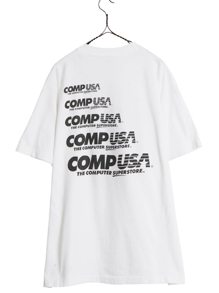 90s USA製 ★ IBM PC イラスト プリント Tシャツ メンズ XL / オールド 当時物 企業物 テック コンピューター プロモ シングルステッチ 白